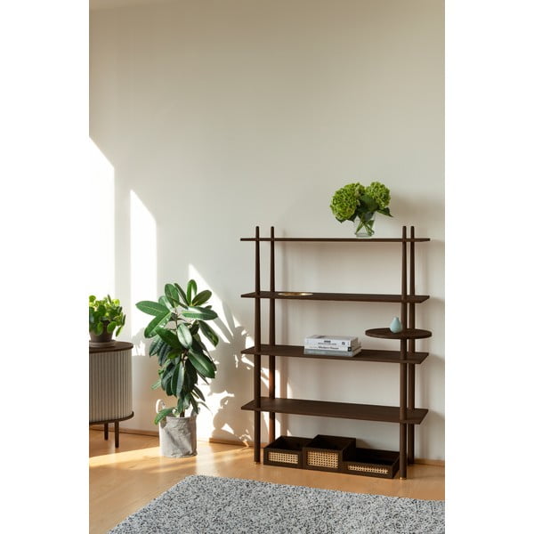 Brązowy modułowy regał w dekorze dębu 110x148 cm Stories – UMAGE-image-1