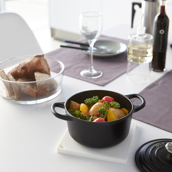 Biała podkładka pod gorące naczynia YAMAZAKI Tower Square-image-1