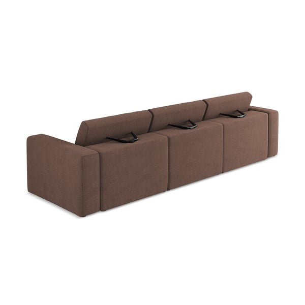 Różowa sofa modułowa 314 cm Kalea – Makamii-image-3
