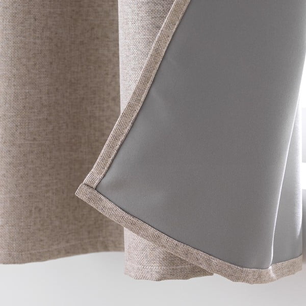 Brązowa zasłona zaciemniająca 140x180 cm Crepuscule – douceur d'intérieur-image-3