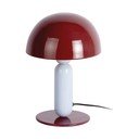 Bordowa/jasnoniebieska metalowa lampa stołowa (wysokość 30 cm) Firenze round – Leitmotiv
