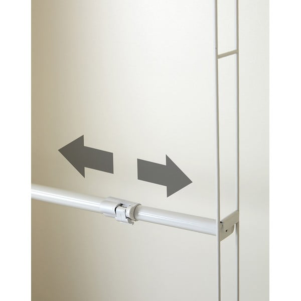 Biały drążek teleskopowy do szafy na ubrania Compactor Telescopic Garment Rail-image-4