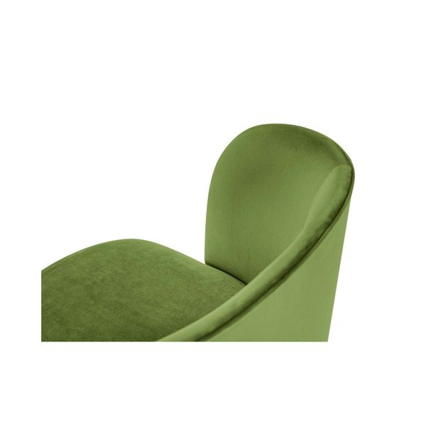 Zielone krzesło z aksamitnym obiciem Windsor & Co Sofas Aurora-image-3