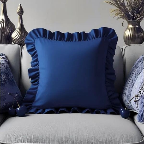 Poszewka na poduszkę z mieszanki bawełny 40x40 cm Ruffled – Mila Home