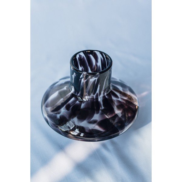 Brązowy szklany ręcznie wykonany wazon (wysokość 28 cm) Glom – noo.ma-image-3