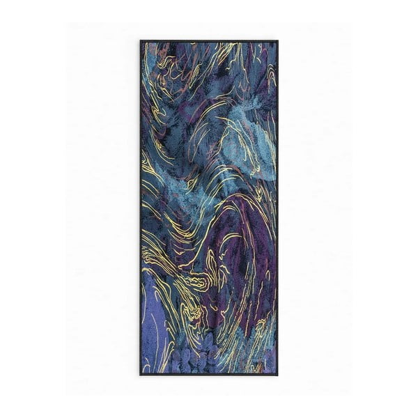 Ciemnoniebieski dywan odpowiedni do prania 80x150 cm Swirls – Oyo Concept