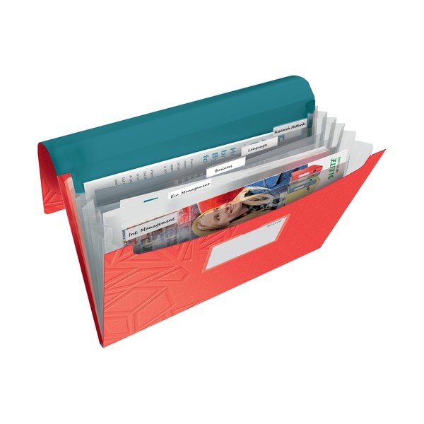 Czerwona teczka z przegródkami Leitz-image-1