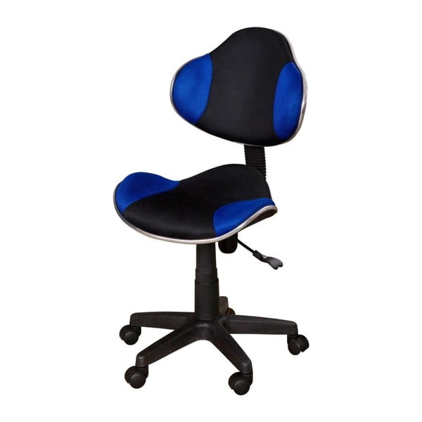 Niebieskoczarne krzesło biurowe SOB Office
