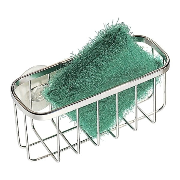 Metalowa półeczka na gąbki z przyssawkami iDesign Gia-image-2