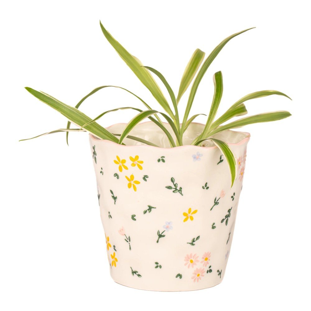 Kamionkowa osłonka na doniczkę ø 11 cm Ditsy Floral – Sass & Belle (zdjęcie 3)