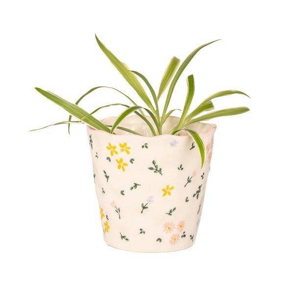 Kamionkowa osłonka na doniczkę ø 11 cm Ditsy Floral – Sass & Belle-image-3