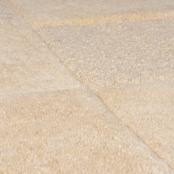 Beżowy wełniany dywan tkany ręcznie 240x340 cm Checkerboard – Flair Rugs-image-3