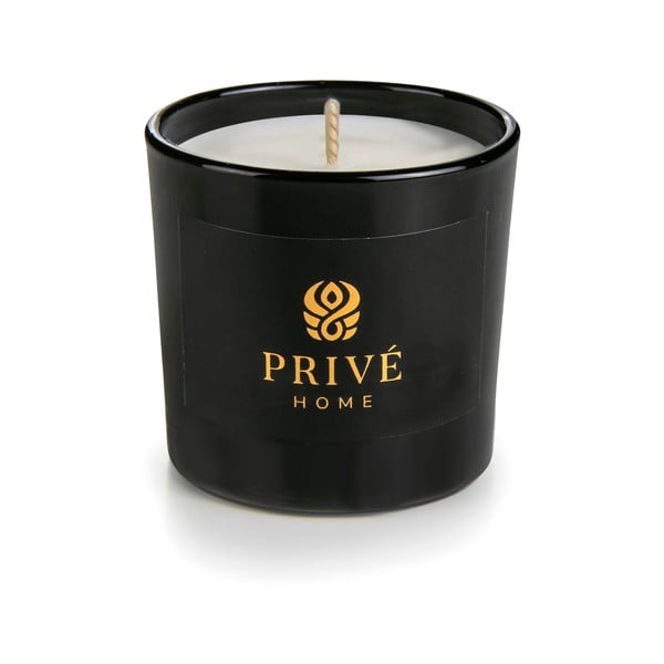 Zestaw 3 świec zapachowych Privé Home Delice d'Orient/Safran-Ambre Noir/Black Wood-image-2