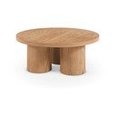 Okrągły stolik w dekorze dębu w naturalnym kolorze ø 100 cm Arancha – MOME