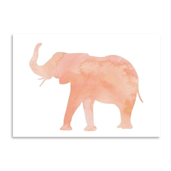 Plakat Americanflat Elephant Blush, 30x42 cm