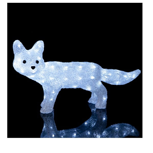 Świecąca dekoracja Fox, wysokość 30 cm