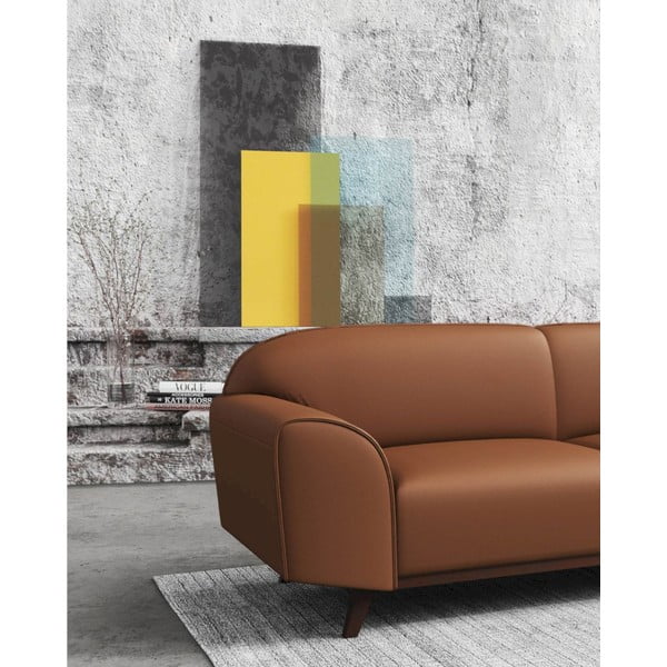 Koniakowa skórzana sofa 193 cm Nesbo – MESONICA-image-4