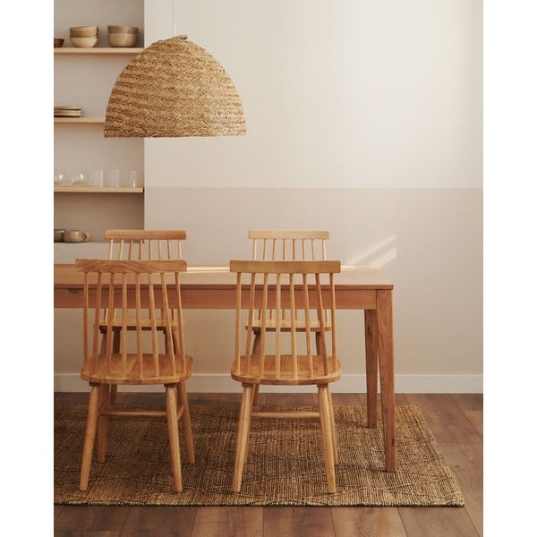 Rozkładany stół z blatem w dekorze dębu 80x160 cm Yain – Kave Home-image-1