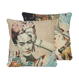 Poduszka Madre Selva Frida Blue, 45x45 cm