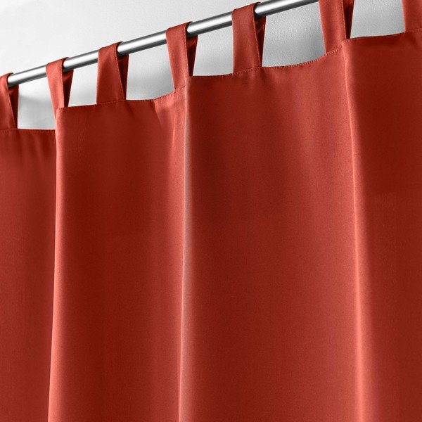 Ceglasta zasłona 140x260 cm Essentiel – douceur d'intérieur-image-1