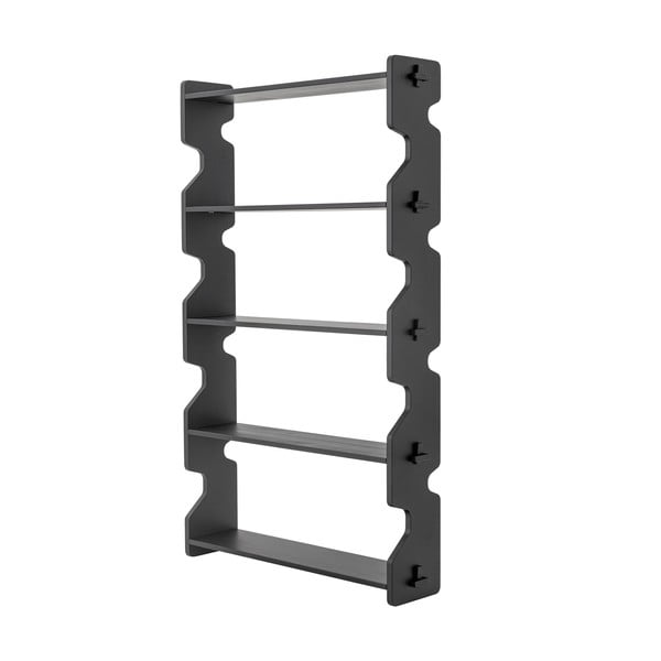 Czarny regał z litego drewna sosnowego 84x140x20 cm Savoya – Bloomingville-image-2