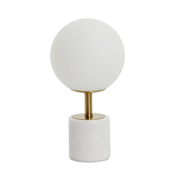 Biała lampa stołowa (wysokość 35 cm) Medina – Light & Living-image-3