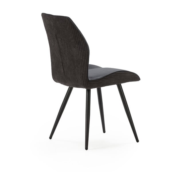 Czarne sztruksowe krzesła zestaw 2 szt. Adaya – Marckeric-image-4