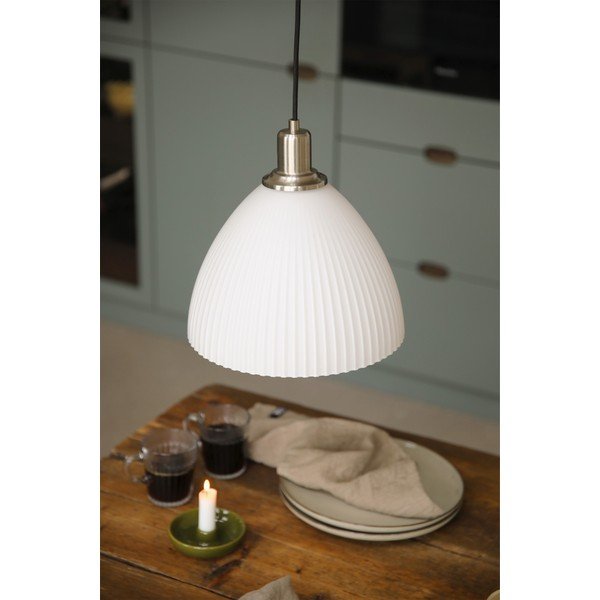 Biała szklana lampa wisząca ø27,5x28 cm Ro – Markslöjd-image-1