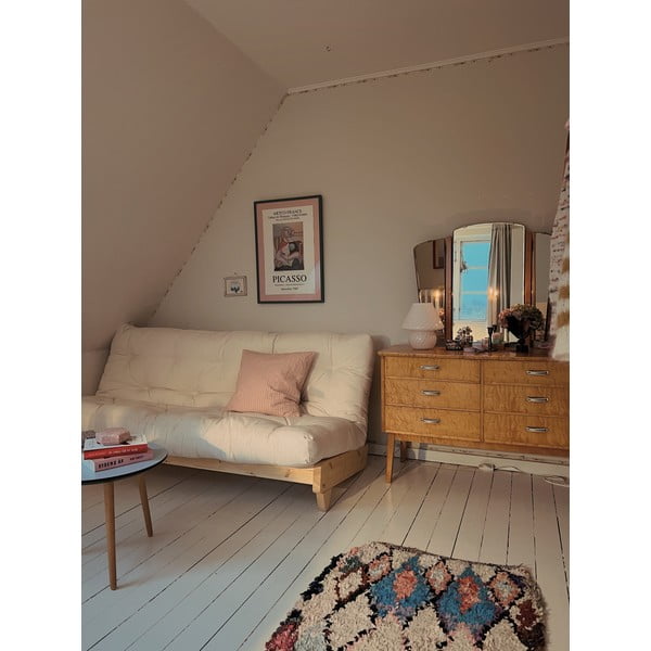 Sofa rozkładana Karup Design Fresh Natural Clear/Bordeaux-image-1