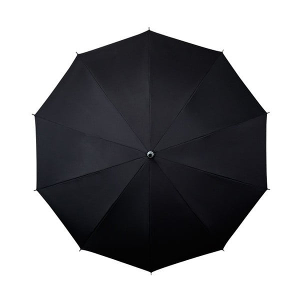 Czarny parasol Ambiance Falconetti Bandouliere, ⌀ 98 cm