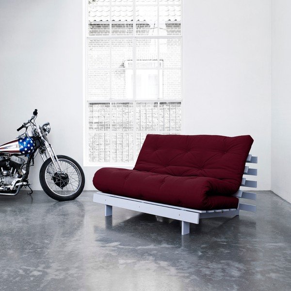 Sofa rozkładana Karup Roots Cool Gray/Bordeaux-image-3