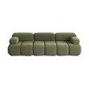 Jasnozielona aksamitna sofa modułowa 285 cm Lokua – Makamii