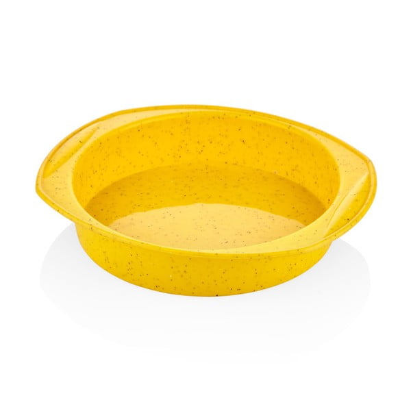 Żółta silikonowa forma na ciasto The Mia Baton, ⌀ 29 cm