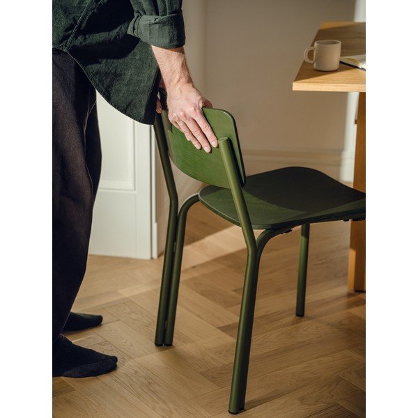 Zielone krzesło sztaplowane Kei – noo.ma-image-1