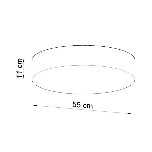 Lampa sufitowa w kolorze srebra ø 55 cm Atis – Sollux-image-3