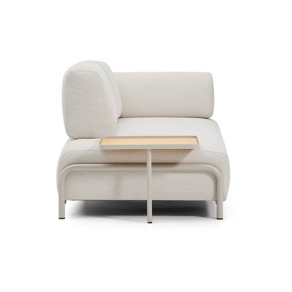 Beżowa sofa modułowa z tkaniny szenilowej 220 cm Compo – Kave Home-image-3