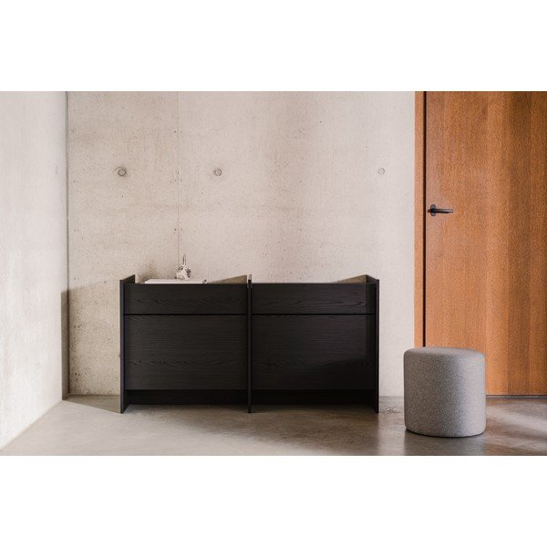 Czarna komoda 146x76x51 cm Hido – noo.ma-image-1