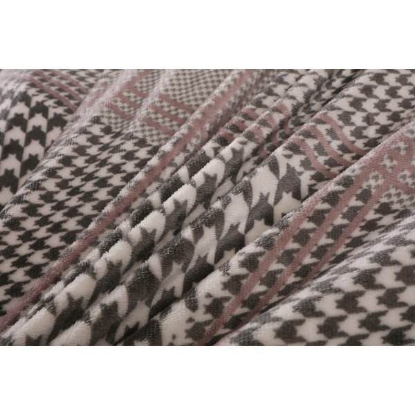 Szara pościel jednoosobowa z mikropluszu 140x200 cm – My House-image-2