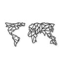 Metalowa dekoracja ścienna Map Of The World Clear, 85x170 cm