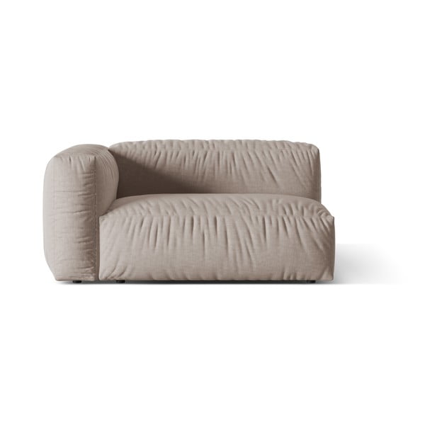 Beżowy moduł sofy (lewostronny) Martina – Micadoni Home