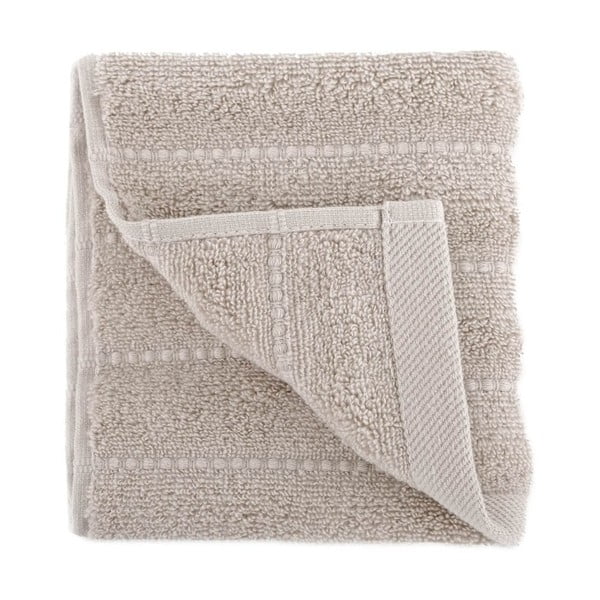 Beżowy ręcznik z czesanej bawełny Pierre, 30x50 cm