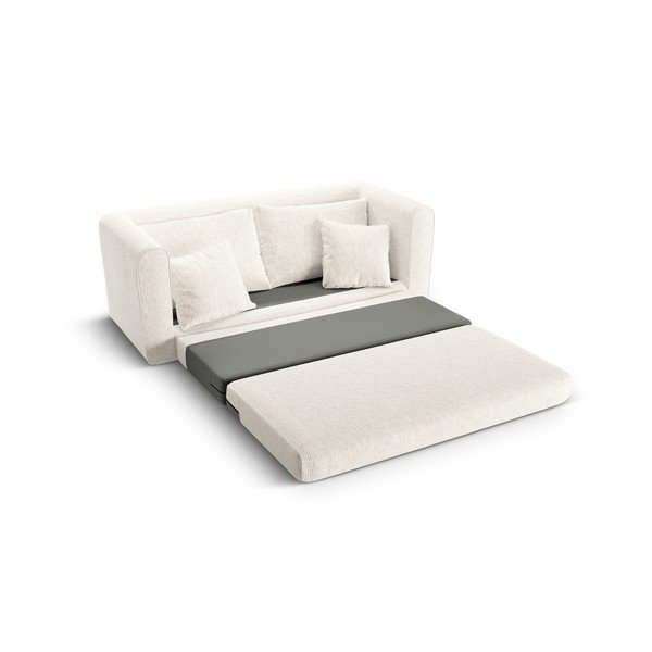 Biała rozkładana sofa 158 cm Lido – Micadoni -image-1