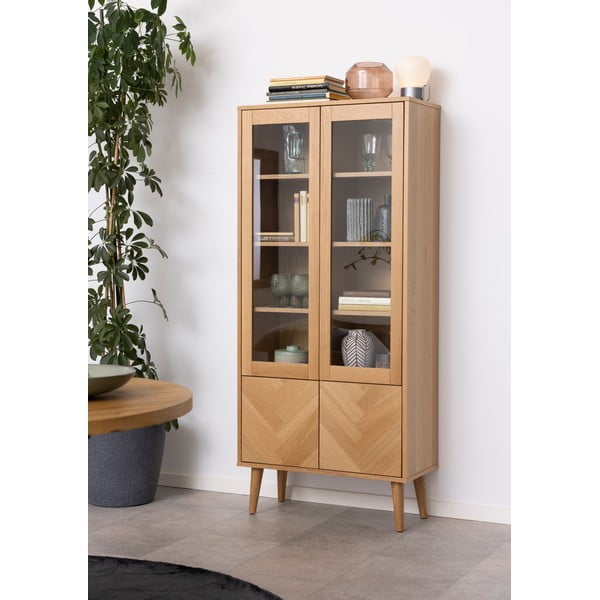 Witryna w dekorze drewna dębowego Actona Nagano-image-1