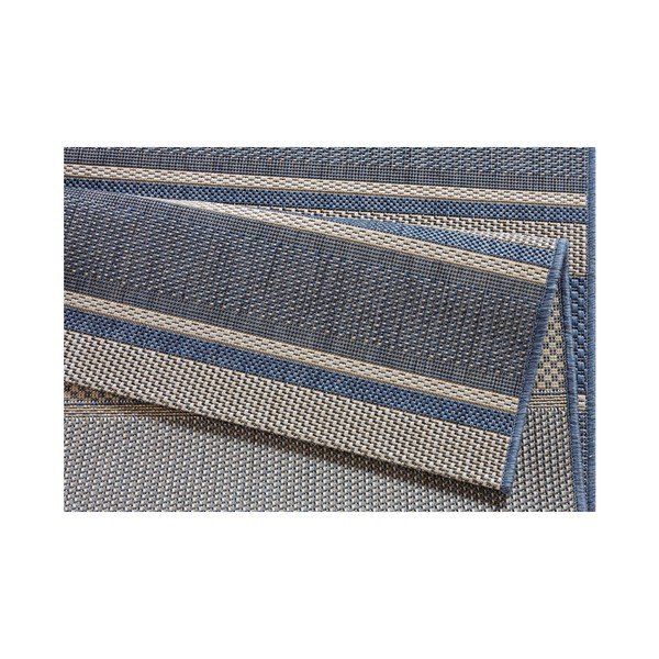 Niebieski chodnik odpowiedni na zewnątrz NORTHRUGS Strap, 80x200 cm-image-2