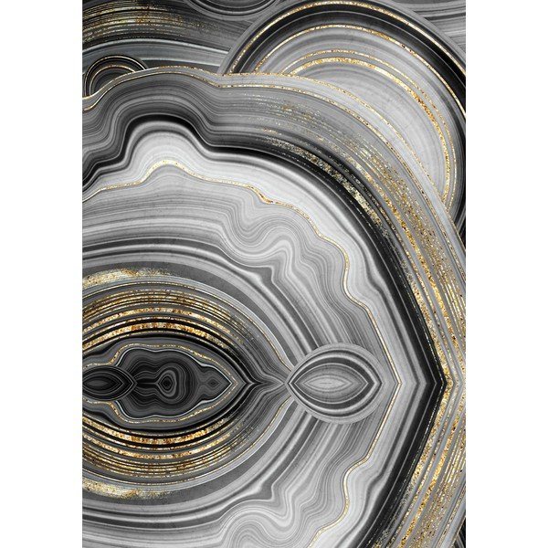 Szare/w kolorze złota dywaniki łazienkowe zestaw 2 szt. 60x100 cm CT – Foutastic-image-2