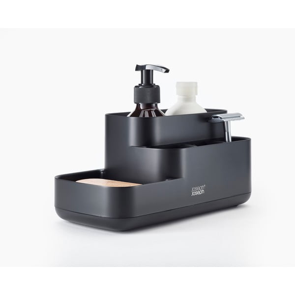 Czarny plastikowy organizer łazienkowy EasyStore – Joseph Joseph-image-3