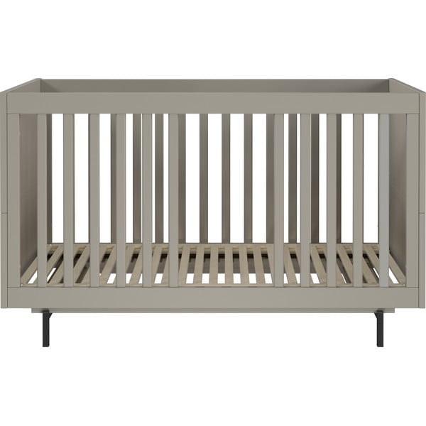 Szare łóżko dziecięce ze stelażem 70x140 cm Tomino – Germania