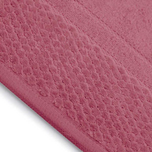 Różowe bawełniane ręczniki zestaw 3 szt. frotte Rubrum – Restilo-image-1