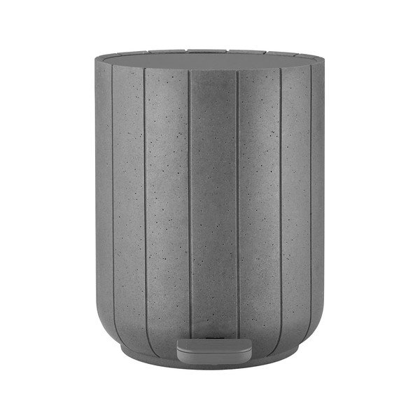 Szary kosz na śmieci z pedałem z żywicy polimerowej 3 l Kua – Blomus
