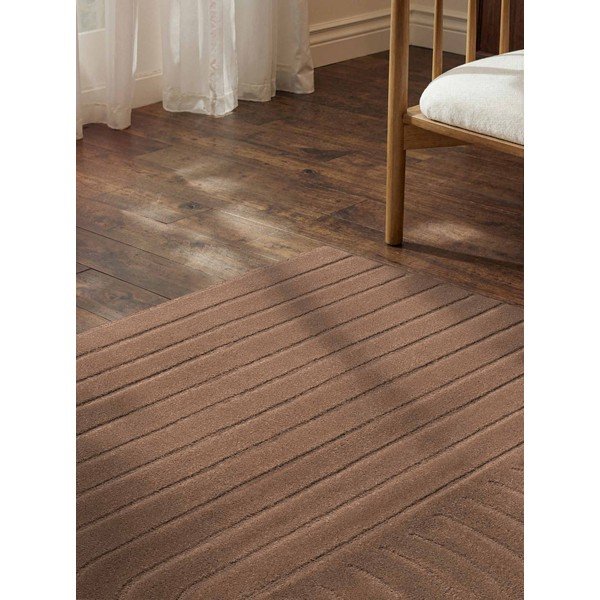 Beżowy wełniany dywan tkany ręcznie 80x150 cm Arcura – Vikosa-image-2